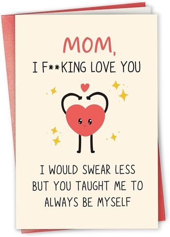 بطاقة عيد الأم للأم لابنتها ، هدية بطاقة عيد الأم المضحكة من أولياء الأمور ، بطاقة عيد الأم الأولى لابنتها ، بطاقة عيد الأم ، أنا فخور بالأم التي أصبحت عليها in Kuwait