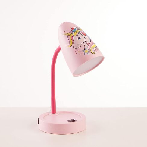 Idea Nuova Nickelodeon JoJo Siwa Bow Unicorn Star Switch Operated LED Task Table and Desk Lamp with Charging Outlet in Saudi Arabia