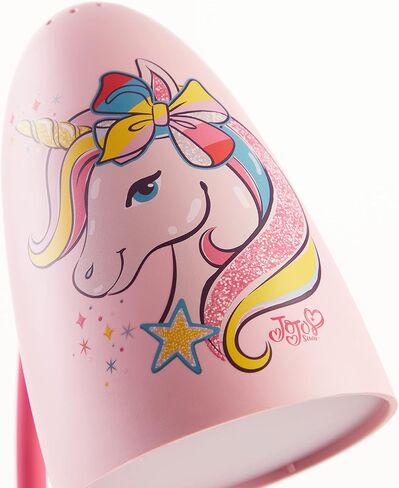 Idea Nuova Nickelodeon JoJo Siwa Bow Unicorn Star Switch Operated LED Task Table and Desk Lamp with Charging Outlet in Saudi Arabia