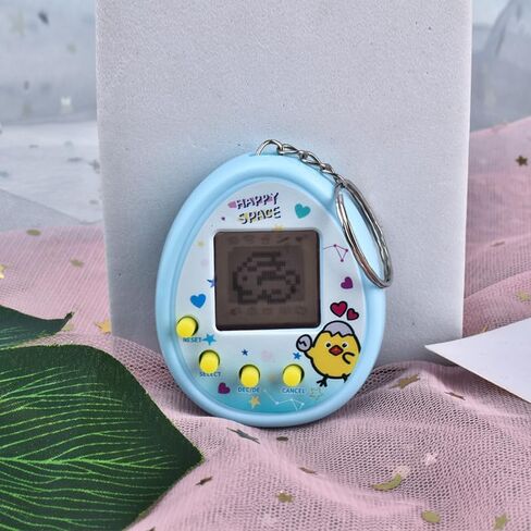 4 Pieces Virtual Electronic Digital Pets Keychains Nostalgic 168 Giga Pets in One Virtual Cyber Digital Nostalgic Handheld Electronic Toys for Kids Funny Play (Transparent Color Version) in Saudi Arabia