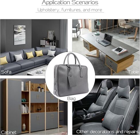 تصحيح إصلاح الجلود ، 30 في × 17 في مجموعة إصلاح جلدية لاصقة ، بقع جلدية للأثاث ، الأريكة ، مقعد السيارة ، مقعد دراجة نارية ، Loveseat (أسود) in Kuwait