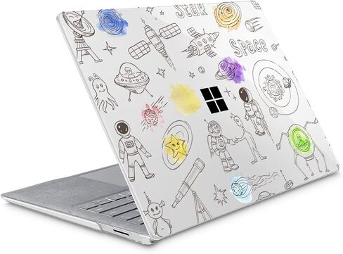 قضية Tuiklol لـ 13.5 '' Microsoft Surface Laptop 5/4/3 Alcantara Palm Rest 2022-2018 Model 1959 1958 1867 غطاء قذيفة صلبة ، غطاء لوحة المفاتيح+شاشة شاشة+مقابس غبار ، نباتات بحرية ، in Kuwait