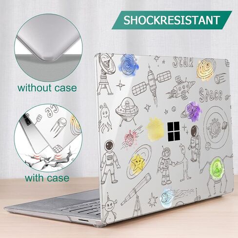 قضية Tuiklol لـ 13.5 '' Microsoft Surface Laptop 5/4/3 Alcantara Palm Rest 2022-2018 Model 1959 1958 1867 غطاء قذيفة صلبة ، غطاء لوحة المفاتيح+شاشة شاشة+مقابس غبار ، نباتات بحرية ، in Kuwait