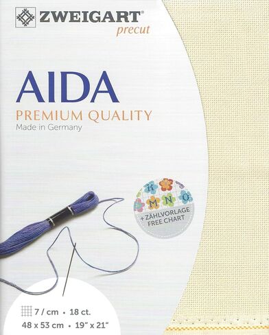 Zweigart Precut Fein-Aida 18 Count Snow Glitter 3793/11 in Saudi Arabia