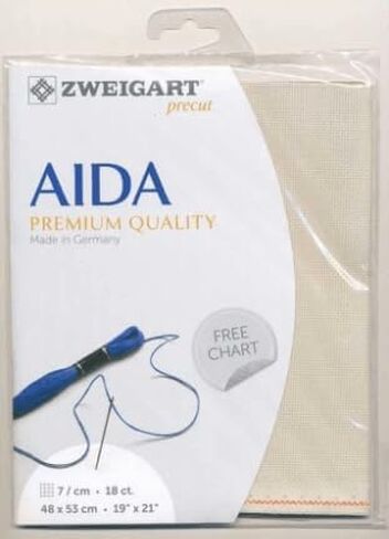 Zweigart Precut Fein-Aida 18 Count Snow Glitter 3793/11 in Saudi Arabia
