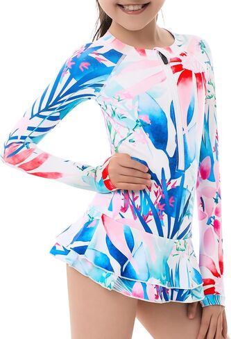 Women and Girls Matching Swimsuit: Long Sleeve One Piece Rash Guard Bathing Suit UPF 50+ (Please Order Separately) in Kuwait