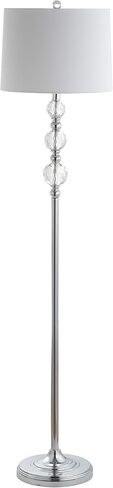 SAFAVIEH Lighting Collection Venezia Clear Crystal/ Chrome 61-inch Living Room Bedroom Home Office Standing Floor Lamp (LED Bulb Included) in Saudi Arabia
