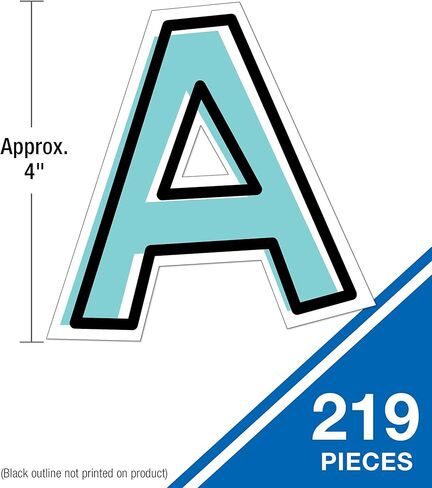 Carson Dellosa Crafty and Cool 216-Piece Bulletin Board Decorations, 3.5" Colorful Letters, Numbers, and Symbols for Party, Back to School Decorations, and Classroom Decor in Kuwait