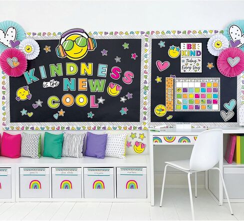 Carson Dellosa Crafty and Cool 216-Piece Bulletin Board Decorations, 3.5" Colorful Letters, Numbers, and Symbols for Party, Back to School Decorations, and Classroom Decor in Kuwait
