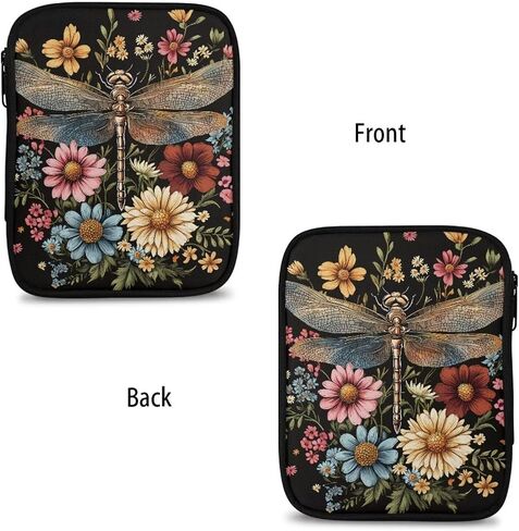 Noprintge Dragonfly and Flowers Empty Crochet Hook Case, Crochet Hook Storage Organizer, Lightweight Crochet Hook Holder for Knitting & Crochet Supplies Crochet Needles Crochet Accessories in Saudi Arabia