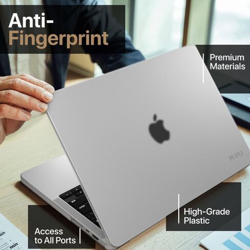 Kuzy for MacBook Air 13 inch Case 2024 2025 2023 2022 M3 M2 A3113 A2681 - Protective Hard Shell Cover, Anti-Fingerprint Matte Finish, Lightweight for MacBook Air 13.6 inch case, Space Black in Kuwait