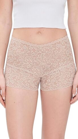 سروال داخلي نسائي من Hanky ​​Panky 9K1251 Signature Lace Retro Hot Pant، أسود، Chai، S، M، L، XL in Kuwait