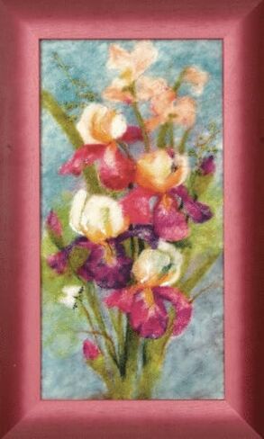 Wizardi Charivna Mit Felting kit Fragrant Irises V-206Р in Kuwait