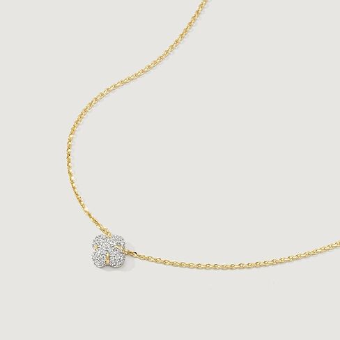 قلادة مطلية بالذهب عيار 14 قيراط للنساء على شكل مثلث دائري تشيكوسلوفاكيا سوليتير | قلادة قلادة أنيقة | قلادة سلسلة ذهبية | قلادات هالة زركونيا مكعبة رائعة للنساء هدايا مجوهرات ذهبية in Kuwait