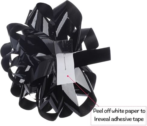 25 Pcs Gift Bows Assortment - 3 Size Gift Bowsand 1 Crimped Curling Ribbons, Perfect for Christmas, Holiday，Birthdays, Weddings, Baby/Bridal Showers, Party (White) in Kuwait