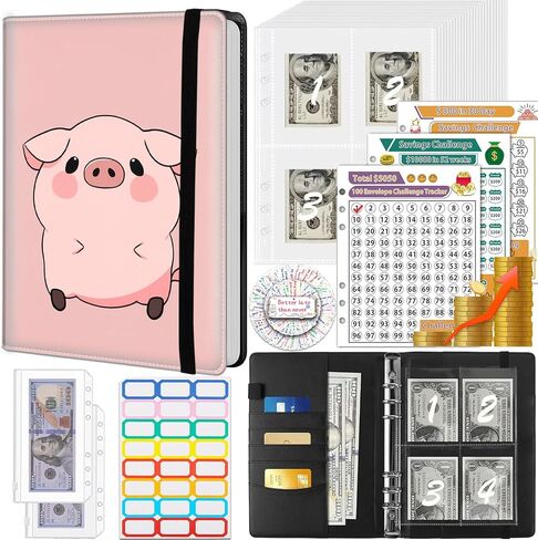Money Saving Binder, 100 Envelopes Money Saving Challenge, Cash Envelopes Budget Binder & 3 Budgeting Planner Trackers, PU Leathers A5 Money Saving Planner Book，Golden Retriever Dog in Saudi Arabia
