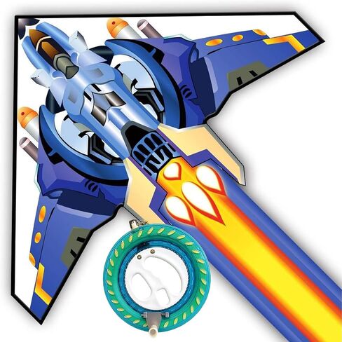 Mint's Colorful Life Airplane Kite for Kids & Adults, Easy to Fly Plane Kite for Boys & Girls, Best Beach Kite for Beginners with 300ft Kite String and Long Tail in Kuwait