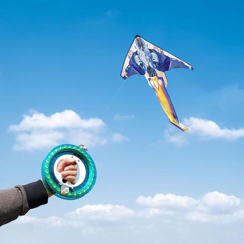 Mint's Colorful Life Airplane Kite for Kids & Adults, Easy to Fly Plane Kite for Boys & Girls, Best Beach Kite for Beginners with 300ft Kite String and Long Tail in Kuwait