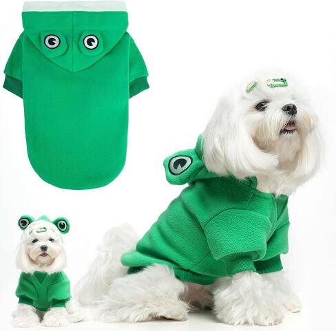 BINGPET Dog Hoodie,Cute Bunny Dog Costume Pet Clothes,Warm Fleece Dog Sweater with Hood,Funny Pet Apparel Doggy Winter Coat Puppy Kitten Sweaters for Small and Medium Dogs Cats(Rabbit,M) in Saudi Arabia