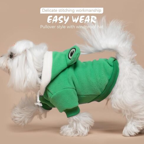 BINGPET Dog Hoodie,Cute Bunny Dog Costume Pet Clothes,Warm Fleece Dog Sweater with Hood,Funny Pet Apparel Doggy Winter Coat Puppy Kitten Sweaters for Small and Medium Dogs Cats(Rabbit,M) in Saudi Arabia
