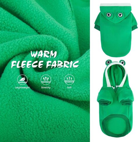 BINGPET Dog Hoodie,Cute Bunny Dog Costume Pet Clothes,Warm Fleece Dog Sweater with Hood,Funny Pet Apparel Doggy Winter Coat Puppy Kitten Sweaters for Small and Medium Dogs Cats(Rabbit,M) in Saudi Arabia