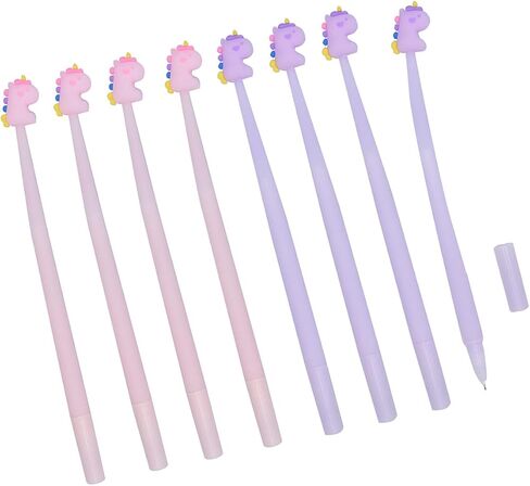 8pcs محاكاة إبداعية محاكاة فاكهة الحبر الحبر القابل للسيليكون القابل للسيليكون قلم السائل الأسود 0.5 مم قلم الحبر الهلام الحبر ، مستلزمات القرطاسية المكتبية - الأفوكادو in Kuwait