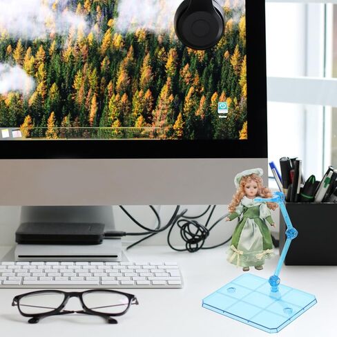 jojofuny 4pcs Action Figure Stands, Adjustable Action Figure, Doll Model Support Stand, Adjustable Doll Support, for Homes, Stores, Supermarkets, Shopping Malls, and Doll Shops in Kuwait