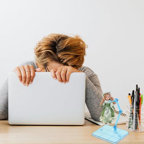 jojofuny 4pcs Action Figure Stands, Adjustable Action Figure, Doll Model Support Stand, Adjustable Doll Support, for Homes, Stores, Supermarkets, Shopping Malls, and Doll Shops in Kuwait