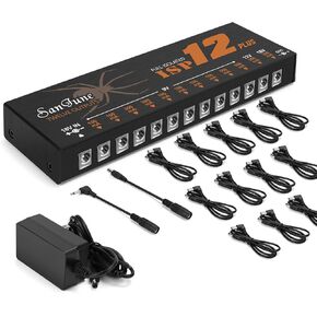 Guitar Isolated Pedal Power Supply 12 DC Outputs Fully Isolated for 9V/12V/18V Effect Pedal