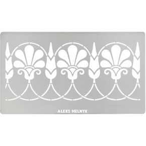 Aleks Melnyk No.333 Metalcy Stencil ، تصميم زخرفة يونانية ورومانية قديمة ، عزر بالميت ، الحدود ، الأنماط ، الاستنسل الصغير ، جهاز كمبيوتر واحد ، قالب لحرق الخشب ، نقش ، صياغة ، فن ، مزخرف