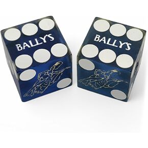 Wide Selection Authentic Las Vegas Casino Craps Dice Pairs with Matching Serial Numbers ... Plus Storage Pouch (Horseshoe - Red Frosted) in Kuwait