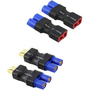 4pcs EC3 إلى محول موصل الإناث الذكور T-plug لبطارية RC Lipo (W26-4)