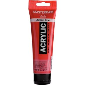 Amsterdam Standard Series Tube Acrylic Tube 120ml متوسطة أحمر شفافة 317 (17093172)