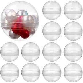 100pcs Claw Machine Balls: 1.26in Clear Vending Machine Capsules Gumball Easter Basket Stuffers for Party Favors DIY