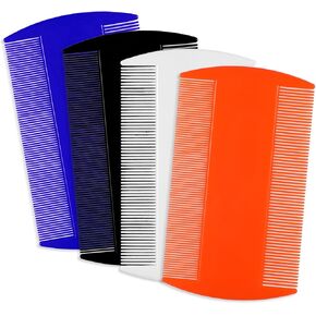 4 Pcs Lice Combs Double Sided Fine Tooth Comb Lice Comb For Dandruff Removal Thick Hair Tooth Head Nit Hair Combs For Adults Kids And Pet's Remove Head Lice Nits Fleas(4 Colors) in Kuwait