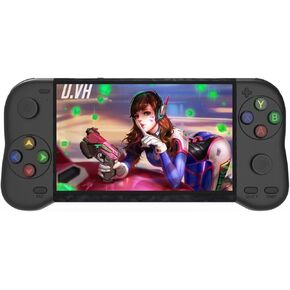 CZT New 5.1-inch Handle Appearance Video Handheld Game Console Portable Emulator Classic Arcade Retro Gaming Game Device System Built-in 12000 Games mp3 mp4 (Bluered)