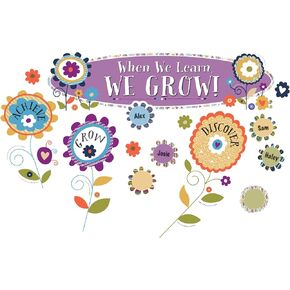 Carson Dellosa Education Carson Dellosa You-Nique When We Learn, We Grow! Bulletin Board Set