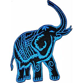 Hho Thailand Blue Elephant Patch Patch Patches Patches DIY ، زين لطيف خياطة الحديد على رقعة حرفة الأطفال لأكياس جينز جينز ملابس
