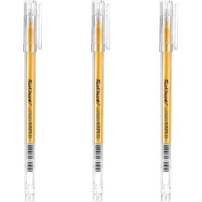 Gold Gel Pens, 3 Pack 1.0mm Gold Ink Pen for Art Black Paper Golden Drawing Pens for Artists Sketching Illustration Card Making Coloring