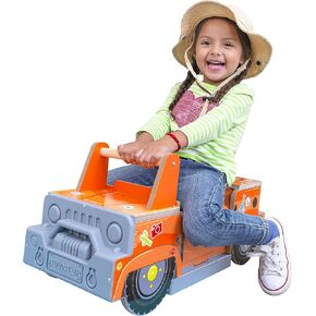 Safari 2-in-1 Ride and Play Ride-On Toy and Play مع EZ Kraft Assembly ™ و Animal Sounds و 9 قطع