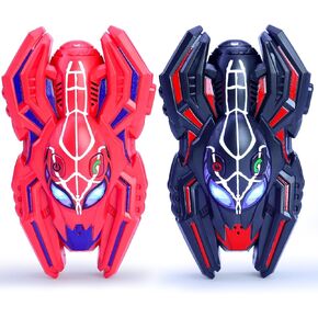 Spiders Walkie Talkies for Boys Toys, Toddlers Age 3-8 Year Old 2 Pack Camping Gear Outdoor Hiking Toys,Long Range Radio Walkie Talkies for 3 4 5 6 7 8 9 10 Year Old Kids Birthday Gifts (red+Black)