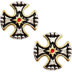 Needzo Celtic Knot Conchos مجموعة للرجال أو النساء ، Concho الغربية مع نغمة فضية مستوحاة