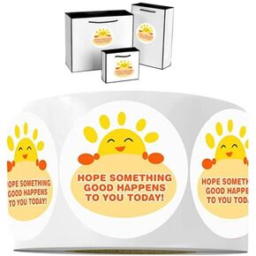 إرسال ملصقات Shunshine الخاصة بك ، Sunshine Mail Happy ، يمكنك الحصول على ملصقات يوم جميل للشحن ، والخبز ، ومشاريع يدوية ، و 1.5 بوصة 500 PCS