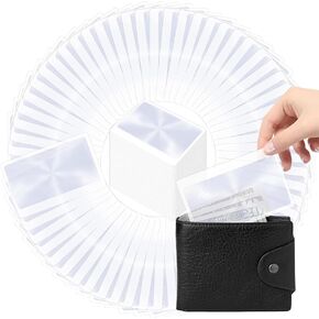 60 Pieces Credit Card Sized Magnifying Lenses Wallet Magnifier Card Fresnel Lens Fire Starter Magnifying Sheet for Reading