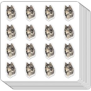 Wolf Planner Stickers, 0.5in Scrapbooking Kids DIY Calendar Crafting Journals 208-Pack