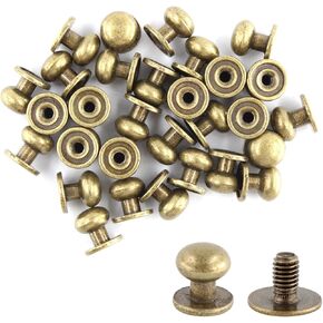 30pcs 9x9mm Round Phillips Head Button Stud Chicago Procks ، Zinc Alloy Chicago Procks مسامير مسامير لديكور أحذية أحذية أحذية من الجلد DIY ، الذهب ،