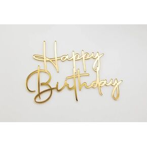 كعكة عيد ميلاد سعيد توبيبر ، قبعات كعكة الذهب الذهب ، احتفالات زخارف حفلة عيد ميلاد