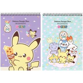 2 Count ، لوحة رسم Pikachu ، ورق الرسم ، كراسة رسم ، 32 ورقة/وسادة ، 10.3 × 7.2 بوصة ، قد يختلف التصميم باري