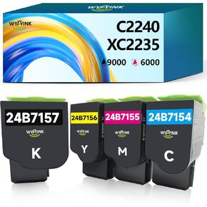 C2240 XC2235 متوافقة مع خرطوشة الحبر عالية العائد على Lexmark 24B7154 24B7155 24B7156 24B7157 C2240 XC2235 High Livel (4 Pack)