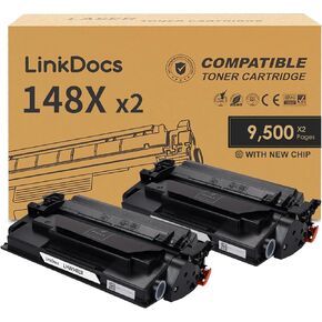 148x W1480X استبدال خرطوشة الحبر لـ HP 148x W1480X 148A W1480A خرطوشة الحبر (مع رقاقة جديدة) مع HP LASERJET PRO 4001DW 4001DN 4001N MFP 4101FDW 4101FDN (2 PACK)